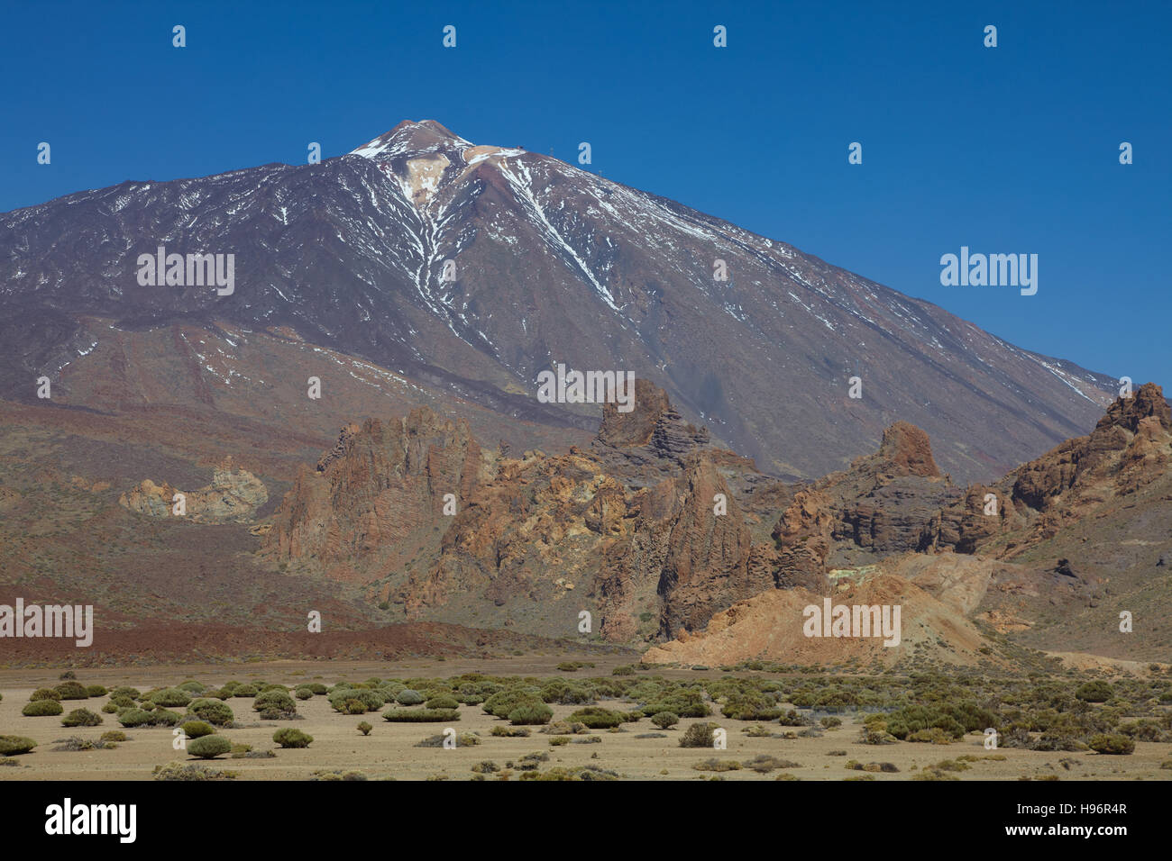 Il Pico de Teide, il Parque Nacional del Teide Tenerife, Spagna Foto Stock