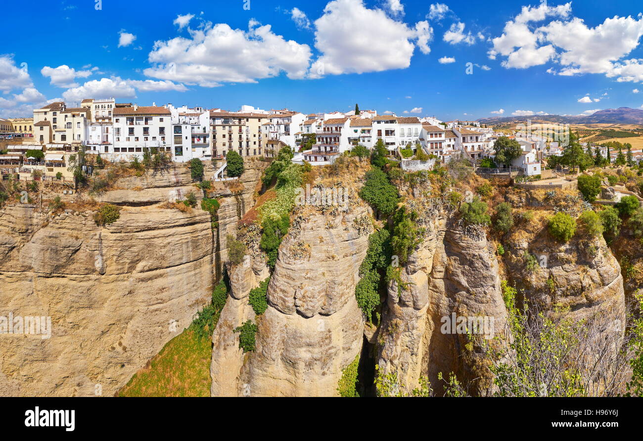 El Tajo Gorge Canyon, Ronda, Andalusia, Spagna Foto Stock