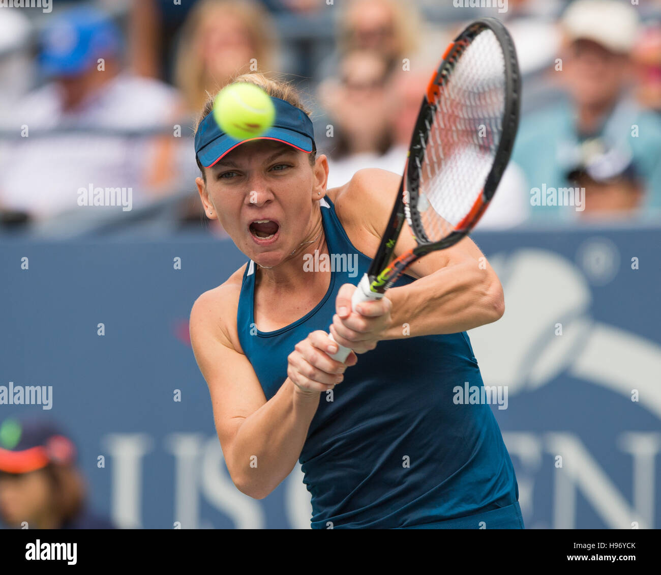 SIMONA HALEP (ROU) a US Open 2016 campionati a Flushing Meadows,New York,USA Foto Stock