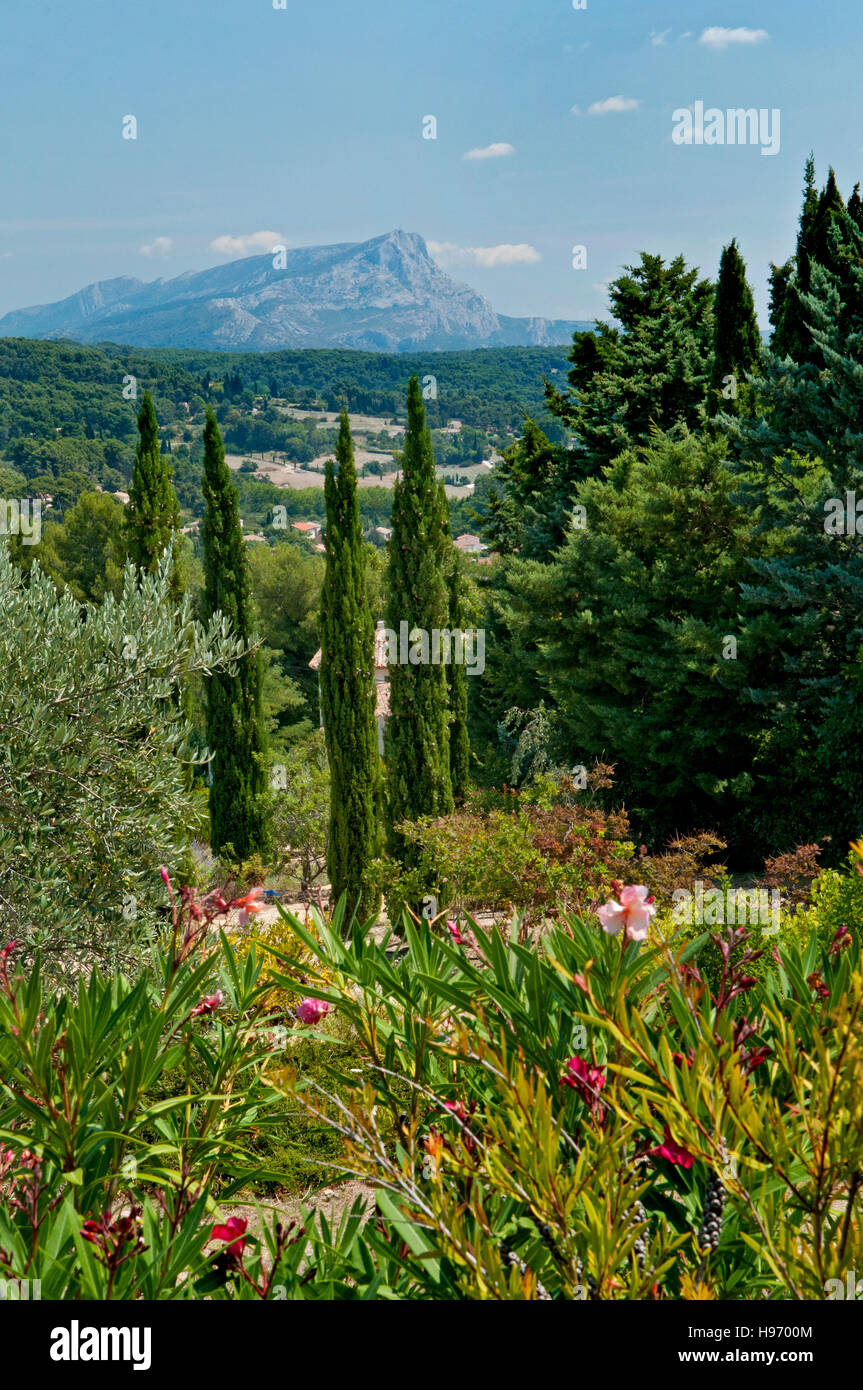 Montagne Sainte-Victoire, Provence-Alpes-Côte d'Azur, in Francia Foto Stock