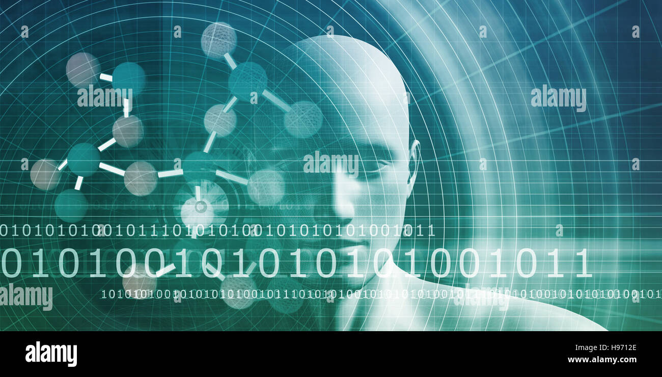 Imaging medico la scansione del corpo umano a livello molecolare Foto Stock