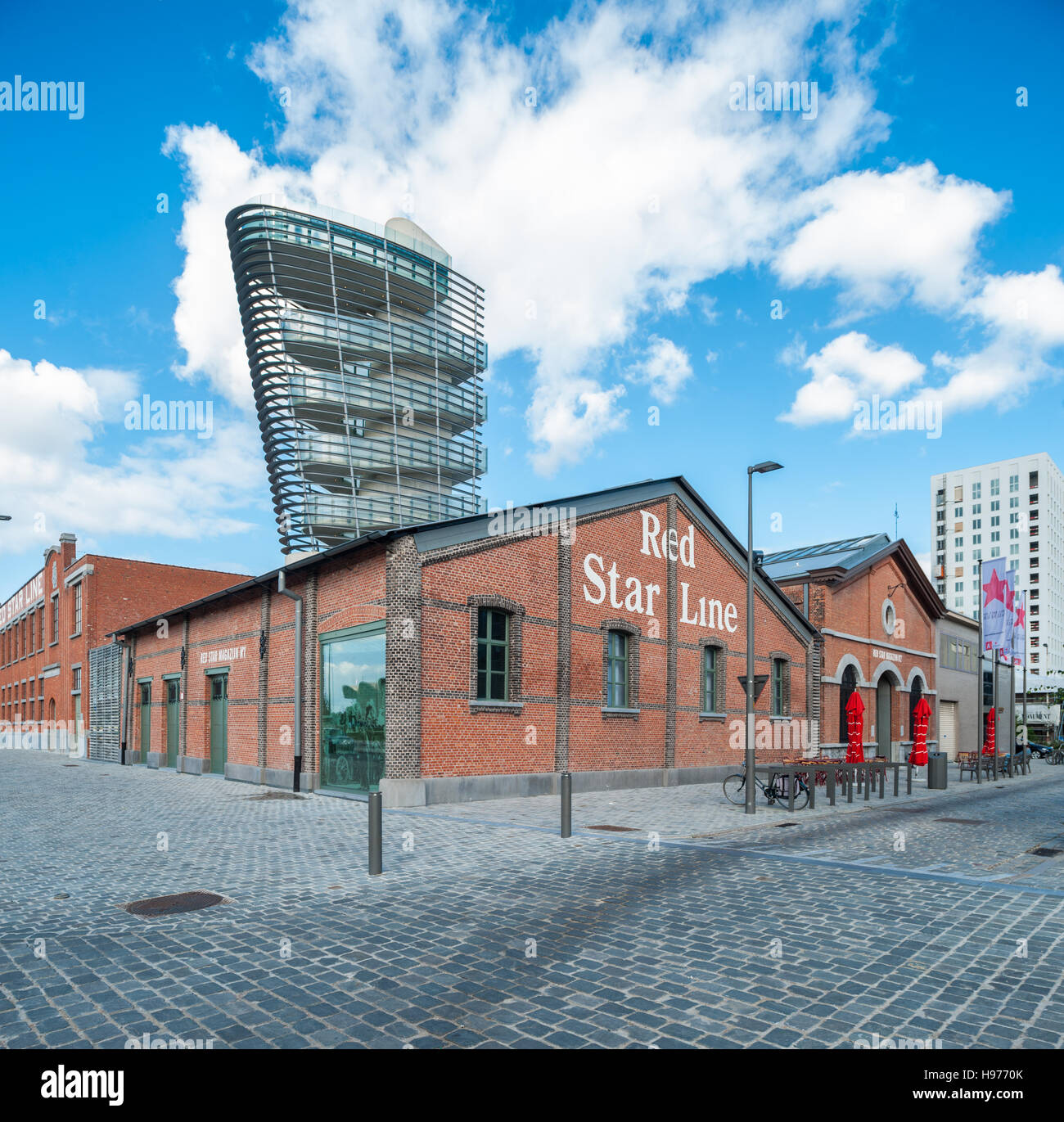 Belgio, Antwerpen - stella rossa Museo di linea Foto Stock