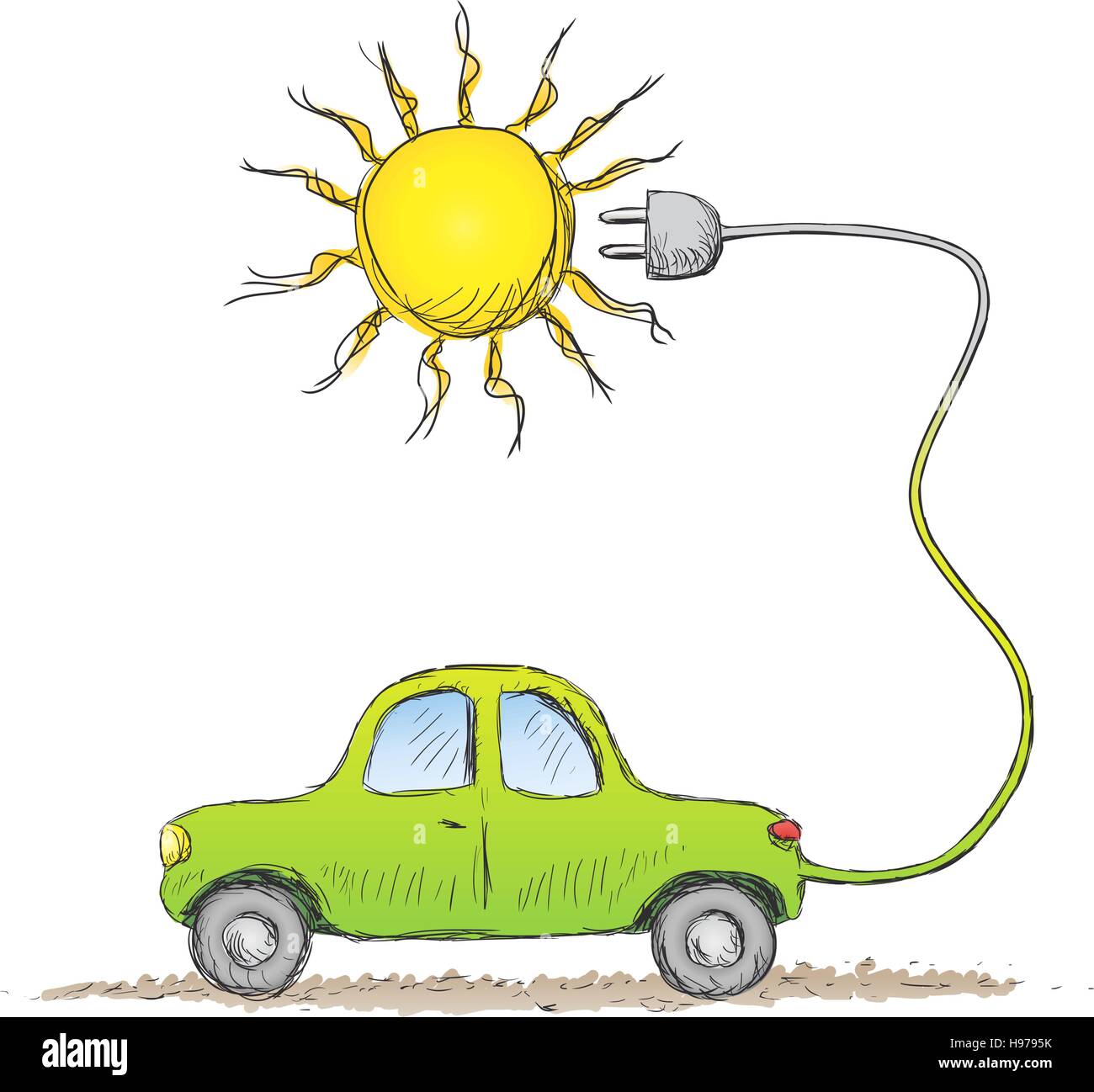alternativa auto Illustrazione Vettoriale