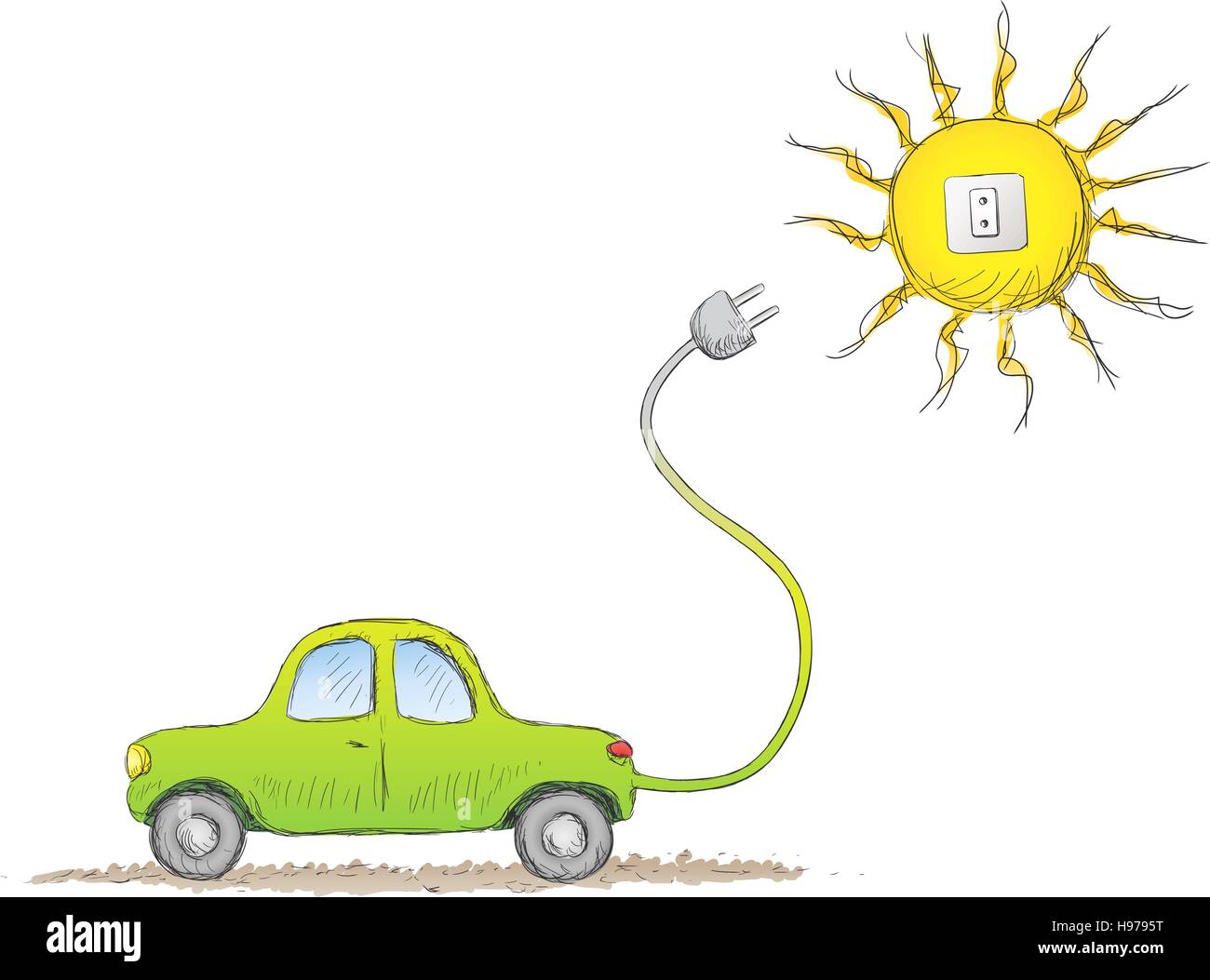 alternativa auto Illustrazione Vettoriale