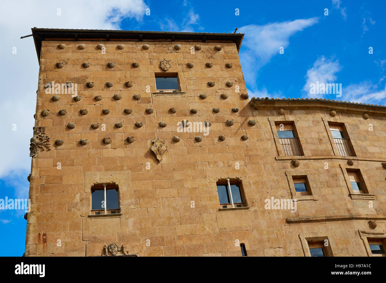 Casa de las Conchas shell house a Salamanca Spagna Foto Stock