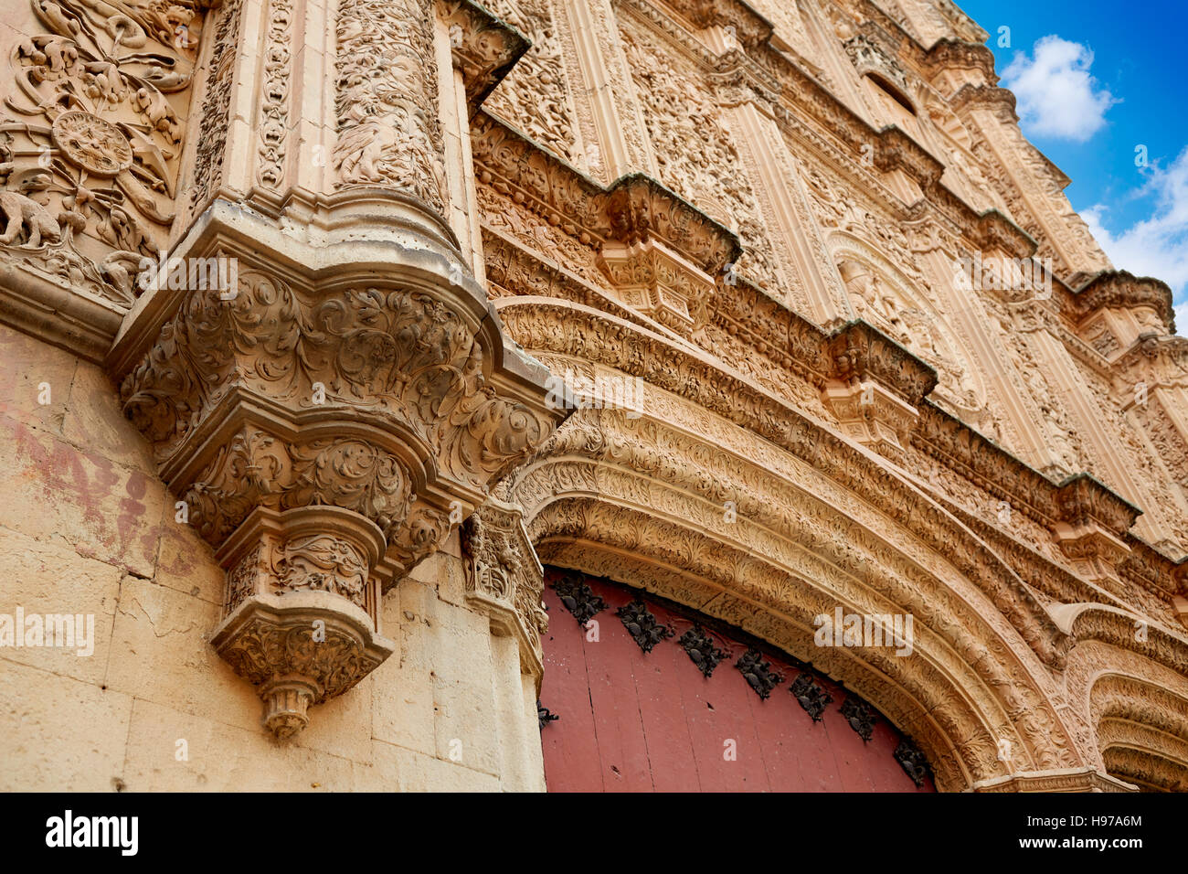 Universidad de Salamanca facciata Università in Spagna Foto Stock
