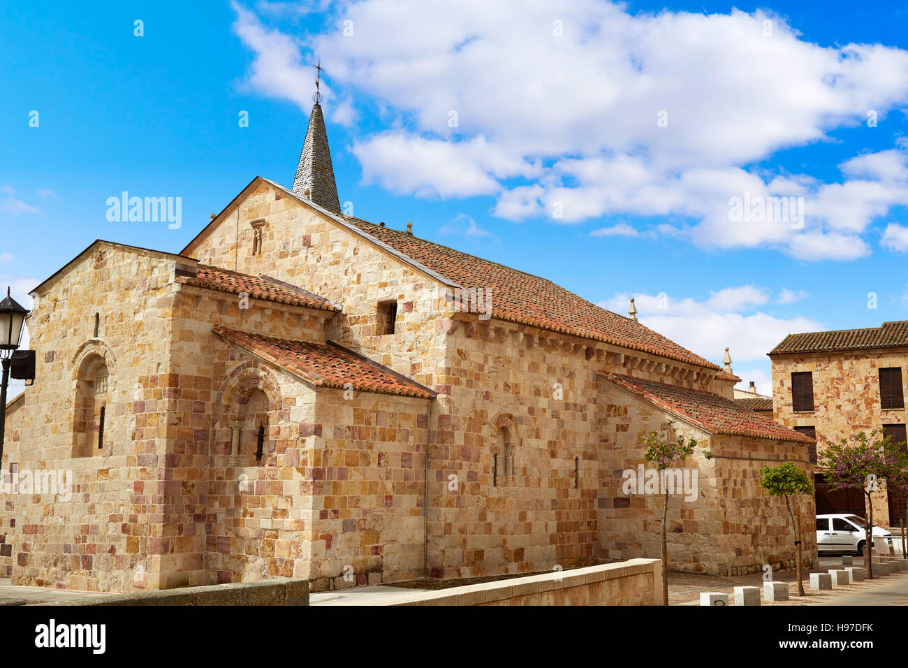 Zamora San Cipriano Chiesa in Spagna da Via de la Plata Cammino di Santiago Foto Stock