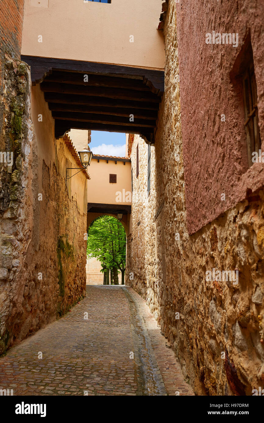 Zamora Calle Troncoso street arch in Spagna Foto Stock