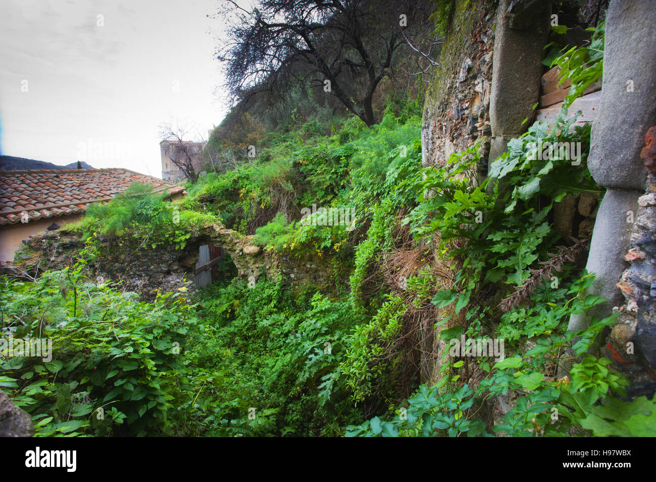 Antica sinagoga di Savoca, Sicilia Foto Stock