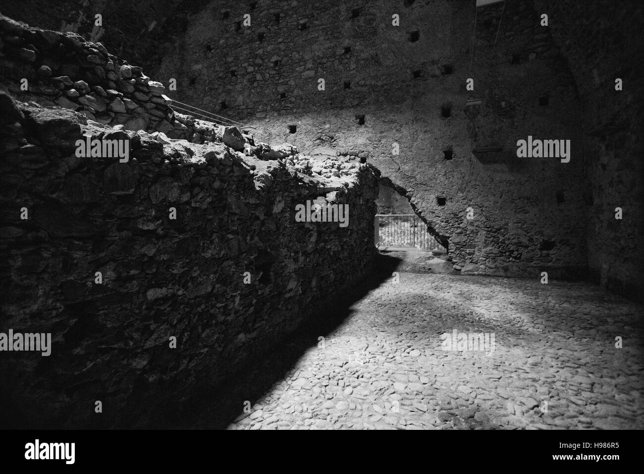 Fortezza, la cittadella di fine il castello di Milazzo, Sicilia Foto Stock