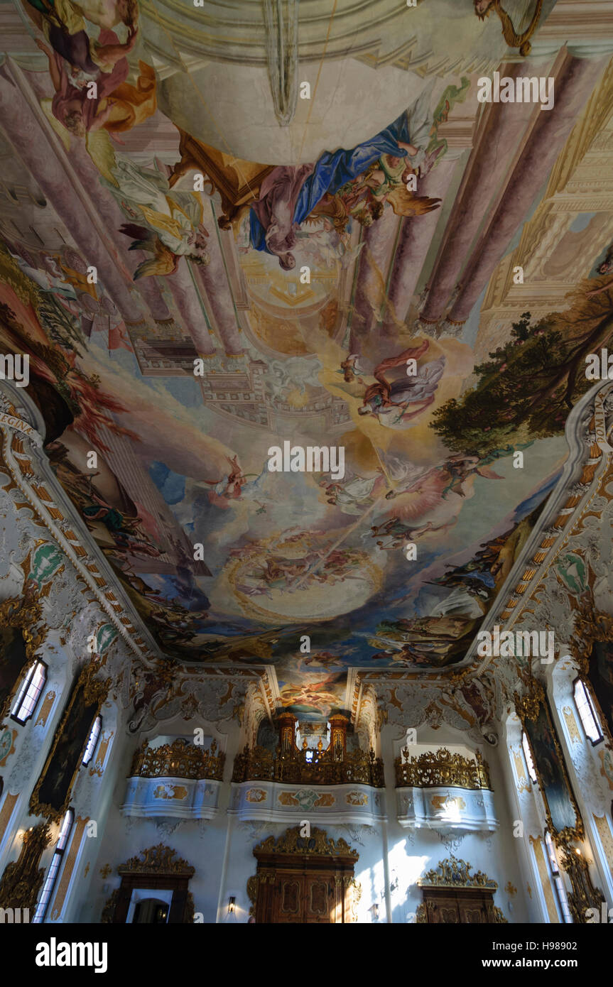 Ingolstadt: chiesa Asamkirche, soffitto dipinto Incarnatio Dominica, l'incarnazione del Signore, Oberbayern, Alta Baviera, Baviera, Baviera, G Foto Stock