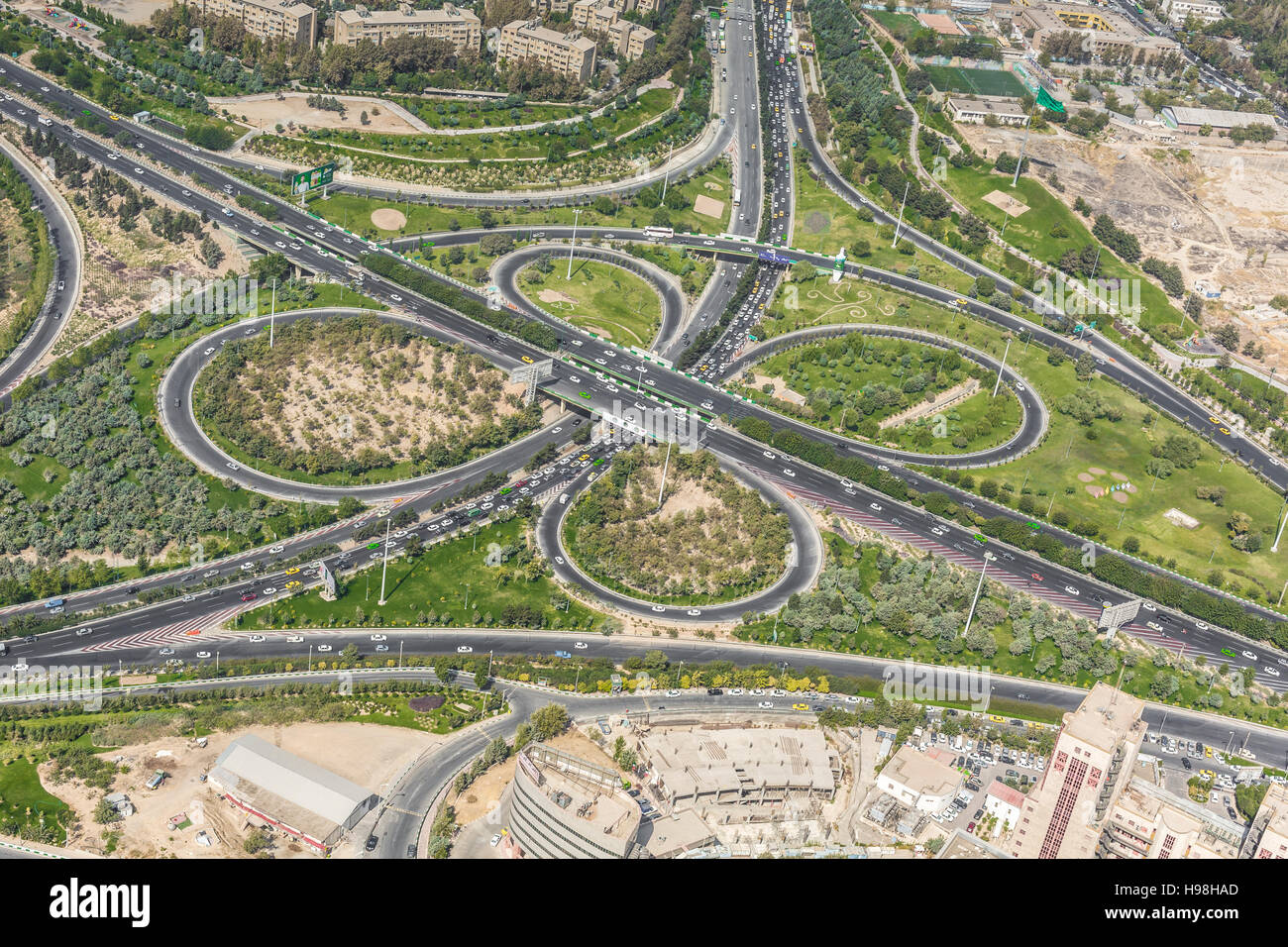 TEHERAN, IRAN - 05 ottobre 2016: vista dalla Torre Milad a Tehran, Iran. Foto Stock