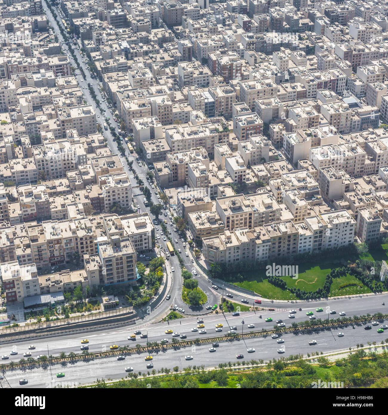 TEHERAN, IRAN - 05 ottobre 2016: vista dalla Torre Milad a Tehran, Iran. Foto Stock