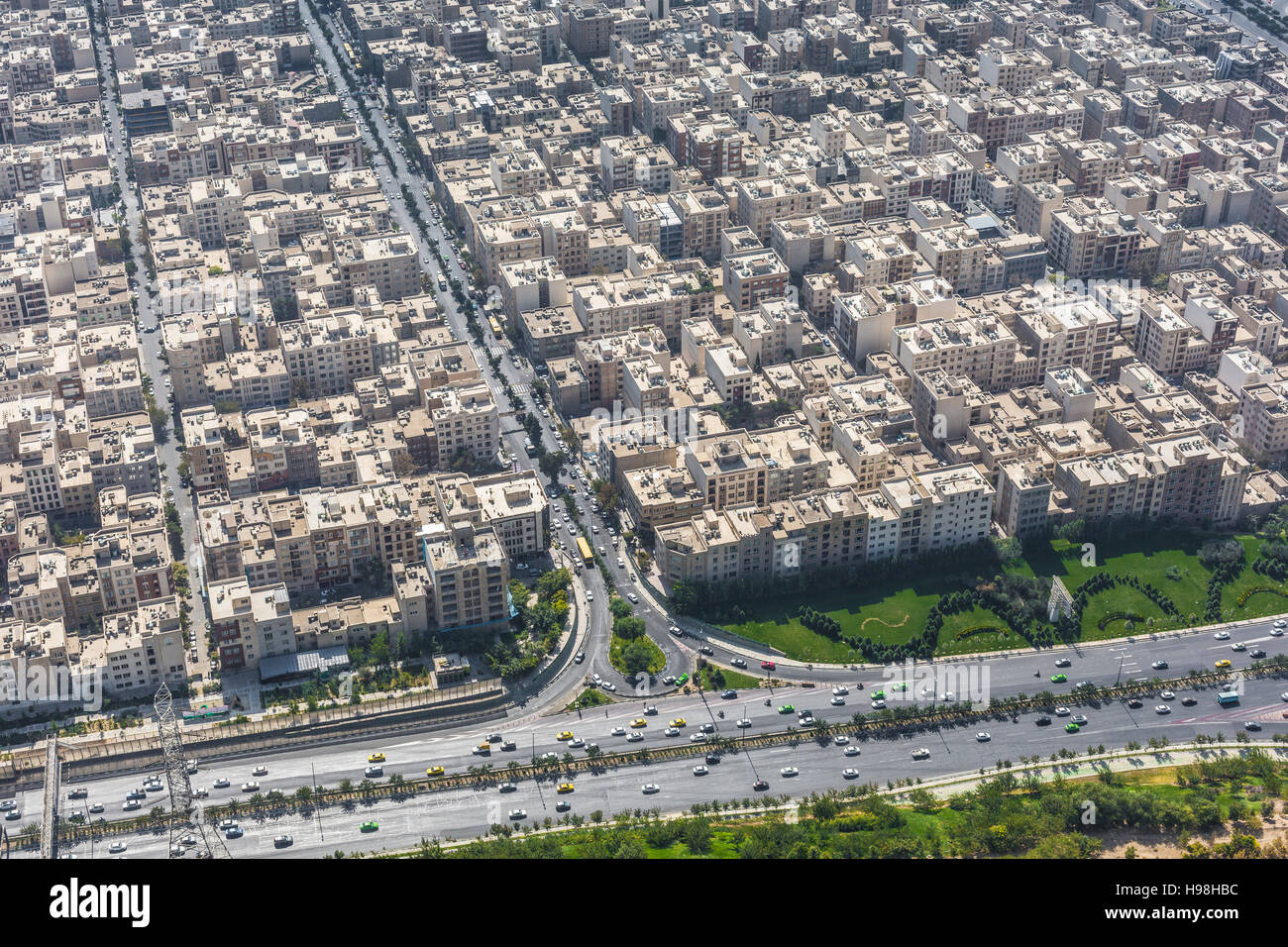TEHERAN, IRAN - 05 ottobre 2016: vista dalla Torre Milad a Tehran, Iran. Foto Stock