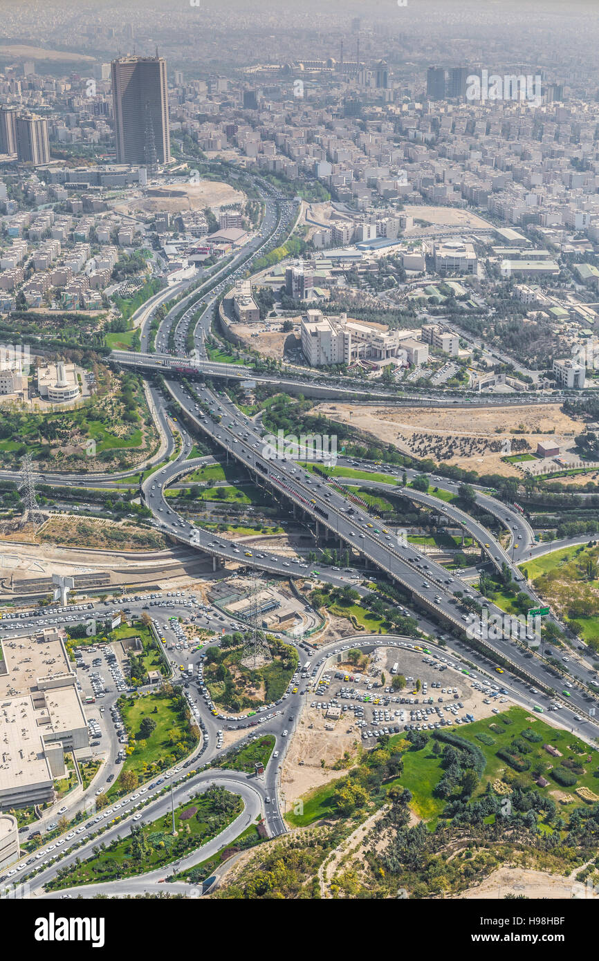TEHERAN, IRAN - 05 ottobre 2016: vista dalla Torre Milad a Tehran, Iran. Foto Stock