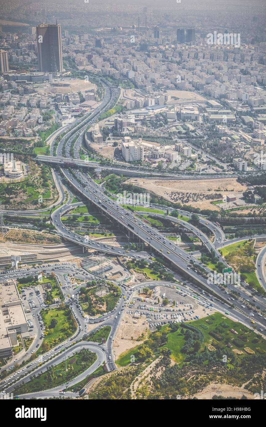 TEHERAN, IRAN - 05 ottobre 2016: vista dalla Torre Milad a Tehran, Iran. Foto Stock