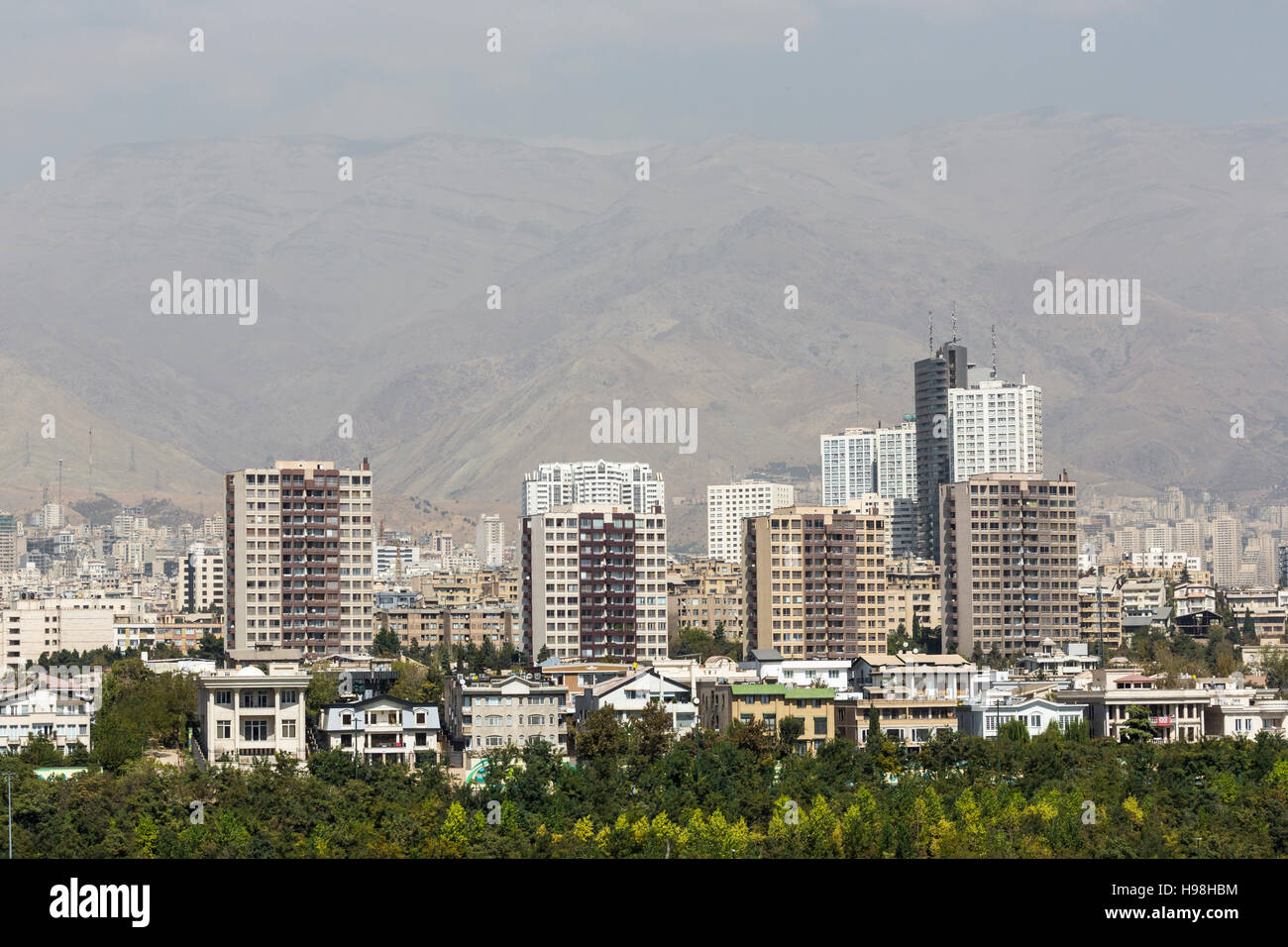 TEHERAN, IRAN - 05 ottobre 2016: vista dalla Torre Milad a Tehran, Iran. Foto Stock