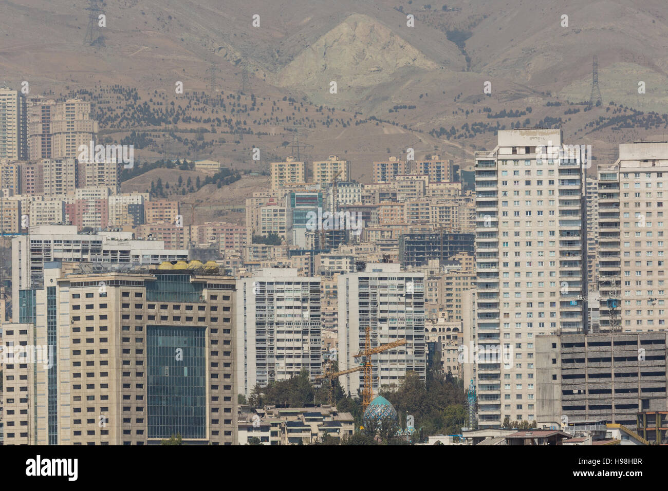 TEHERAN, IRAN - 05 ottobre 2016: vista dalla Torre Milad a Tehran, Iran. Foto Stock
