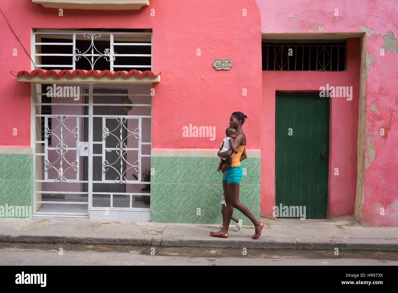 L'Avana, Cuba: scene di strada nella Vecchia Havana Foto Stock