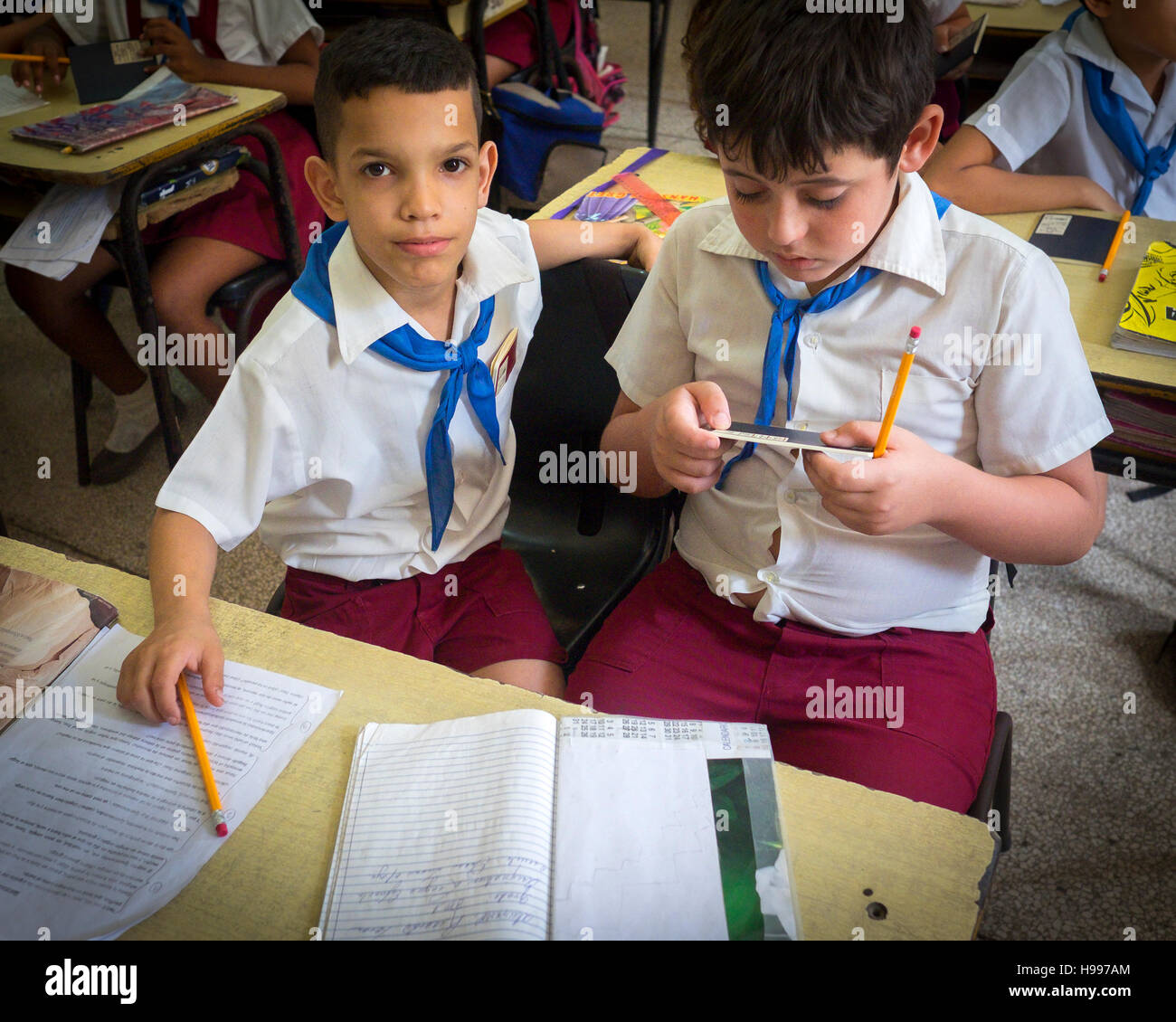 L'Avana, Cuba: scuola elementare nella Vecchia Havana Foto Stock