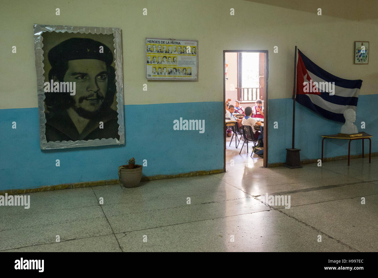 L'Avana, Cuba: scuola elementare nella Vecchia Havana Foto Stock