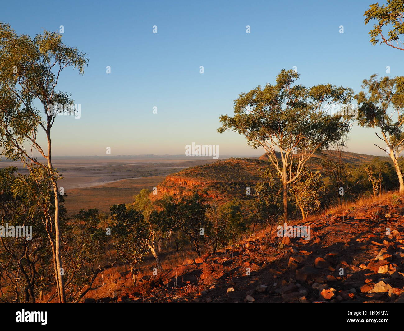 Tramonto al Wyndham su un bellissimo paesaggio australiano Foto Stock