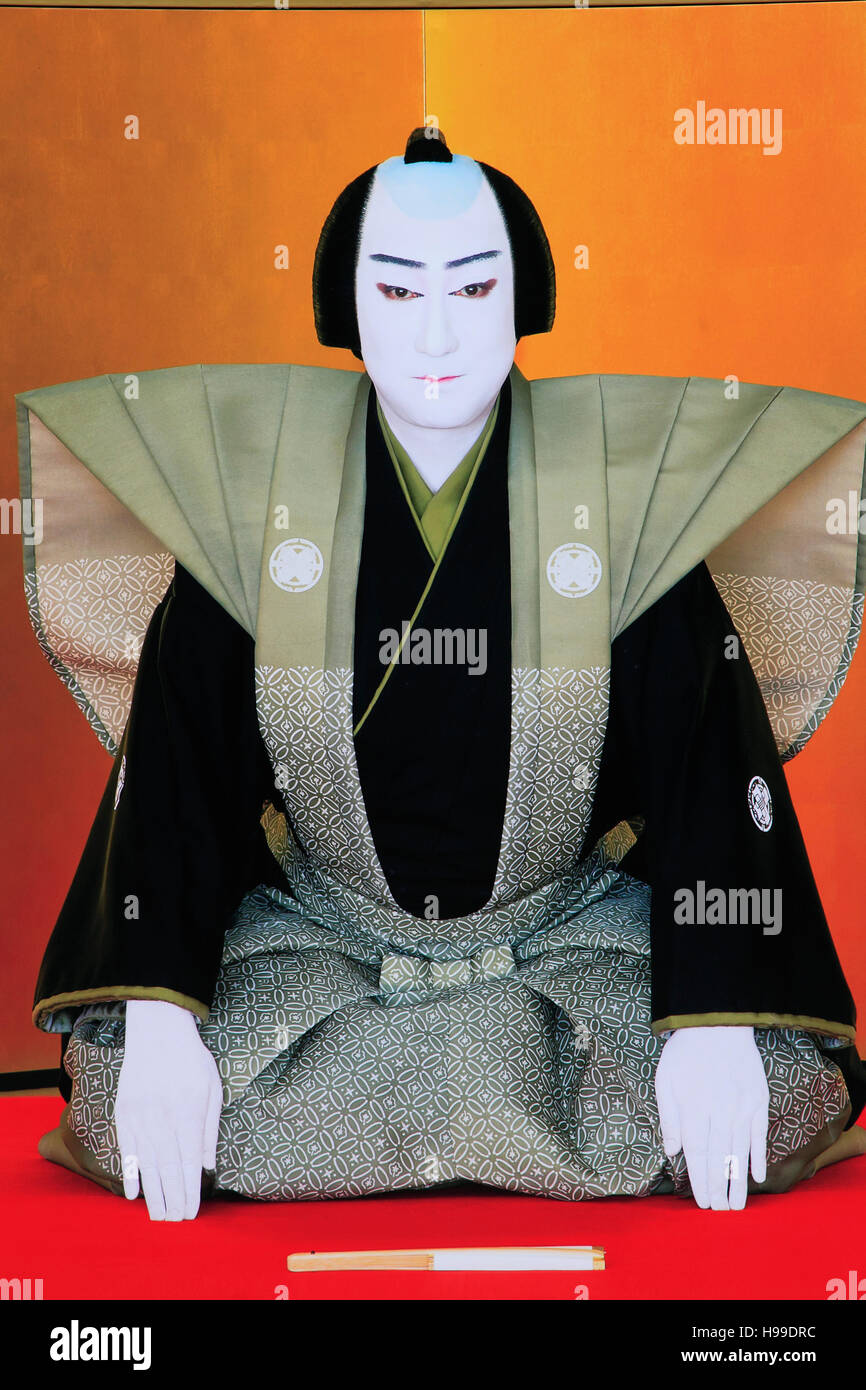 Giappone, Tokyo, Teatro Kabuki, poster, Foto Stock