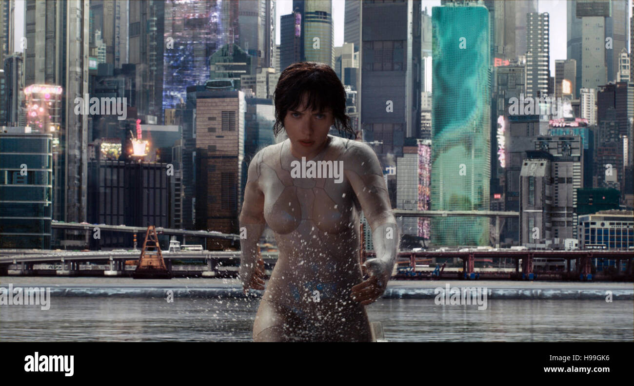 Ghost in the Shell è un prossimo film americano sulla base del manga giapponese dello stesso nome. Questa fotografia è per il solo uso editoriale ed è il copyright del film company e/o il fotografo assegnato dal film o società di produzione e può essere riprodotto solo da pubblicazioni in congiunzione con la promozione del film di cui sopra. Un credito per il film company è richiesto. Il fotografo deve anche essere accreditato quando noto. Foto Stock