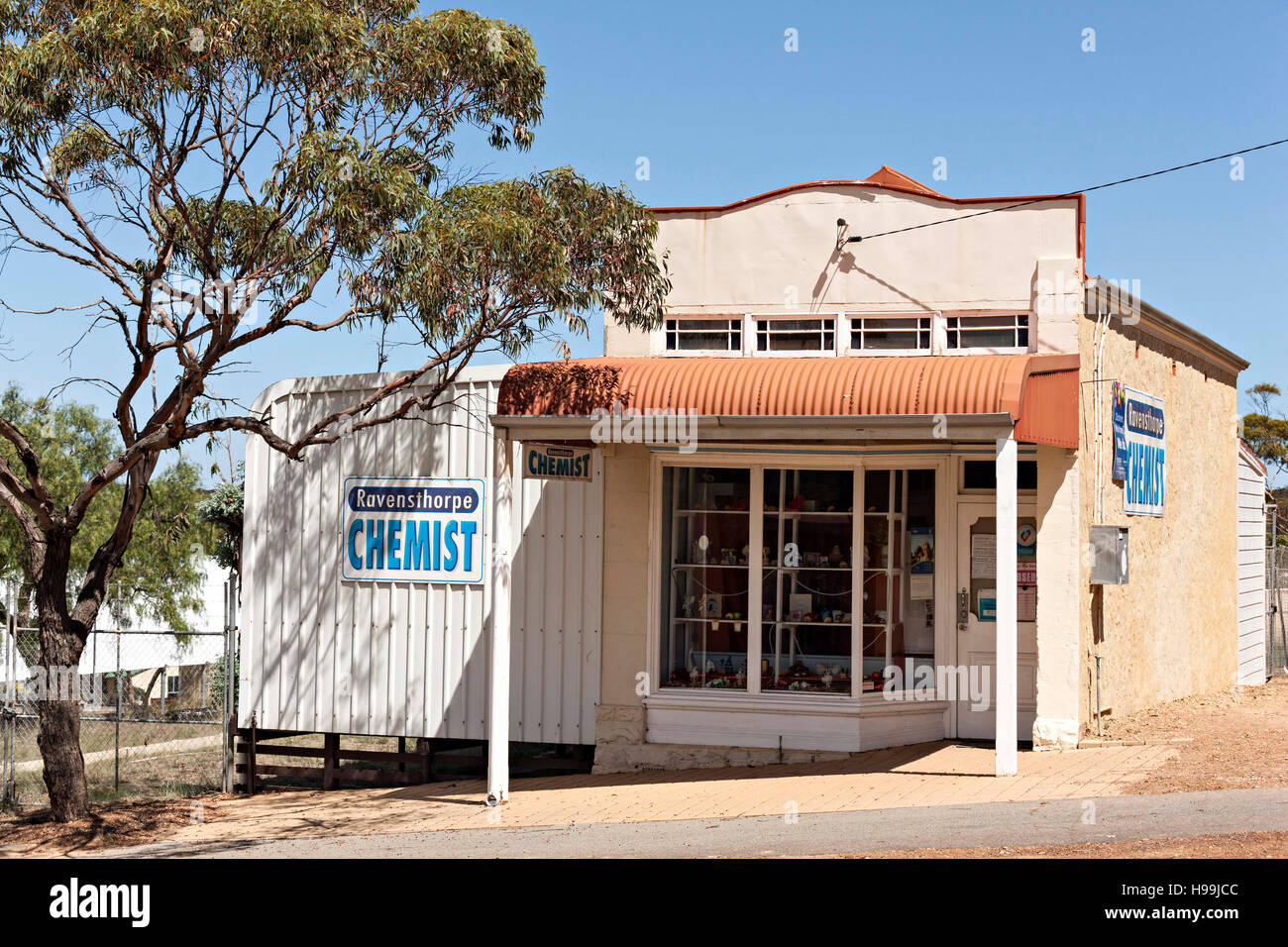 Piccola città outback Farmacia, Ravensthorpe Australia Occidentale Foto Stock