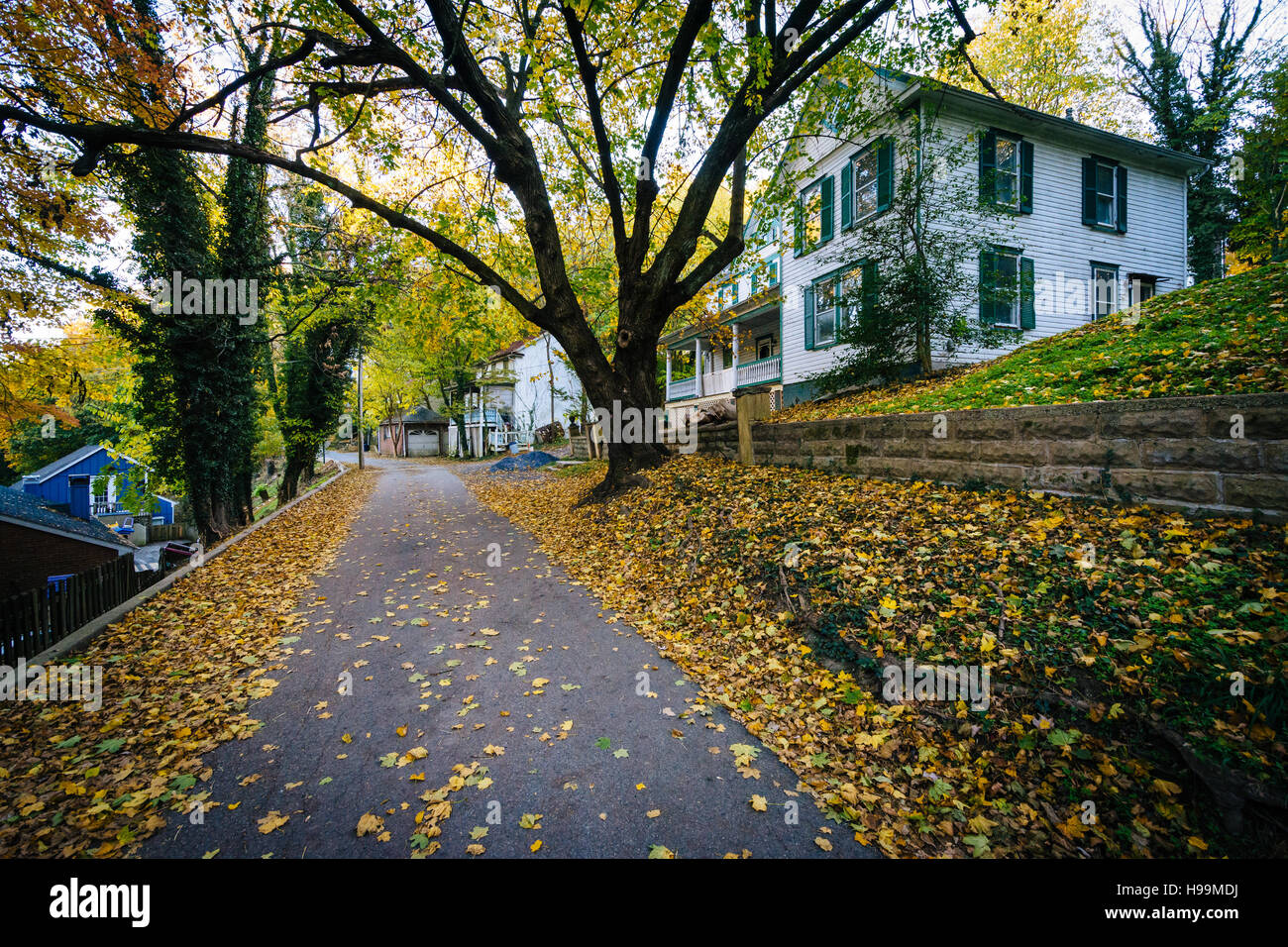Henry Clay Street, in harpers Ferry, West Virginia. Foto Stock