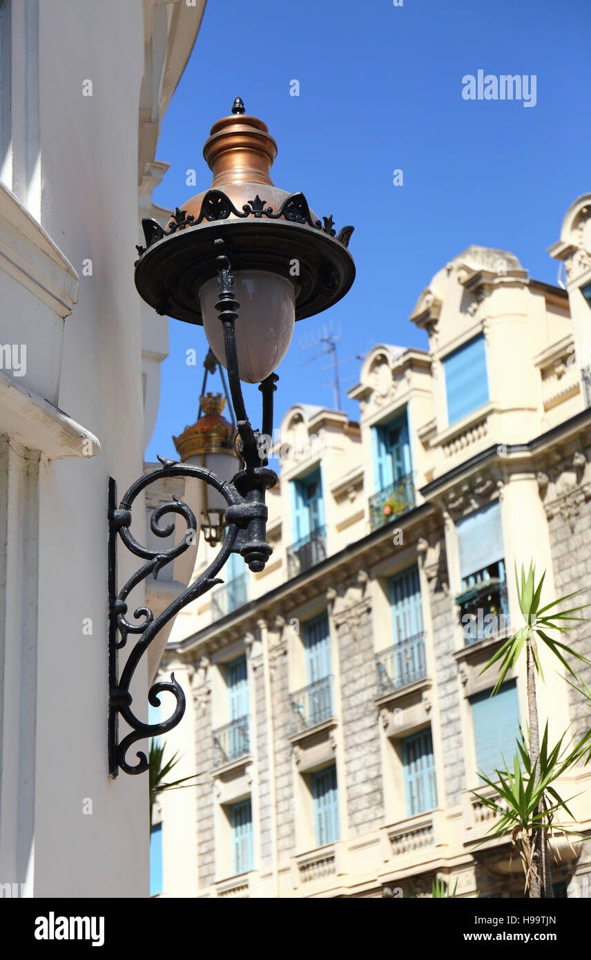 Classica architettura di Nizza Foto Stock