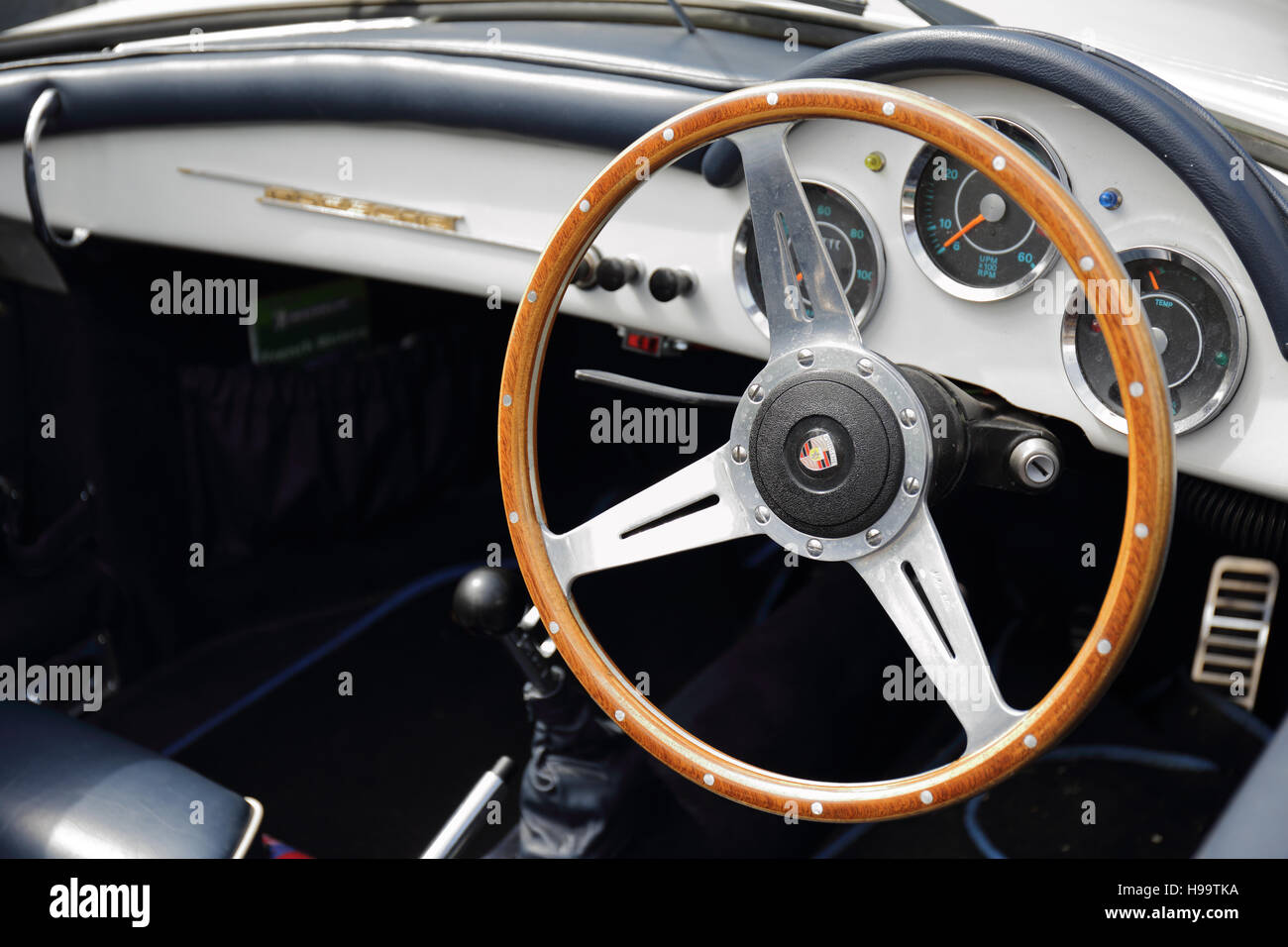 Porsche speedster fuorilegge interno Foto Stock