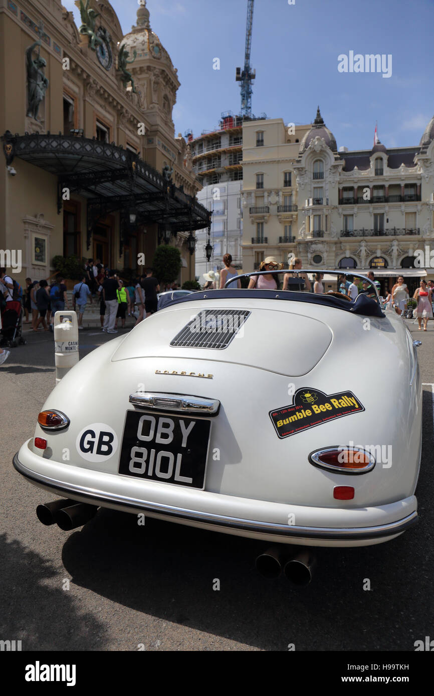 Porsche speedster fuorilegge nel Principato di Monaco Foto Stock