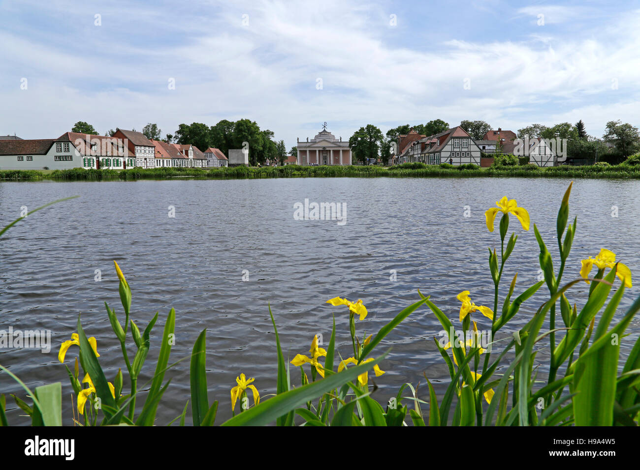 Am Bassin, Ludwigslust, Meclemburgo-Pomerania Occidentale, Germania Foto Stock