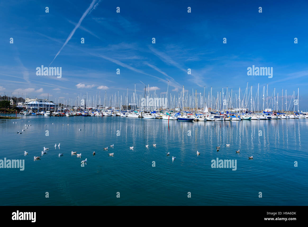 Howth è la marina appena al di fuori della città di Dublino. Foto Stock