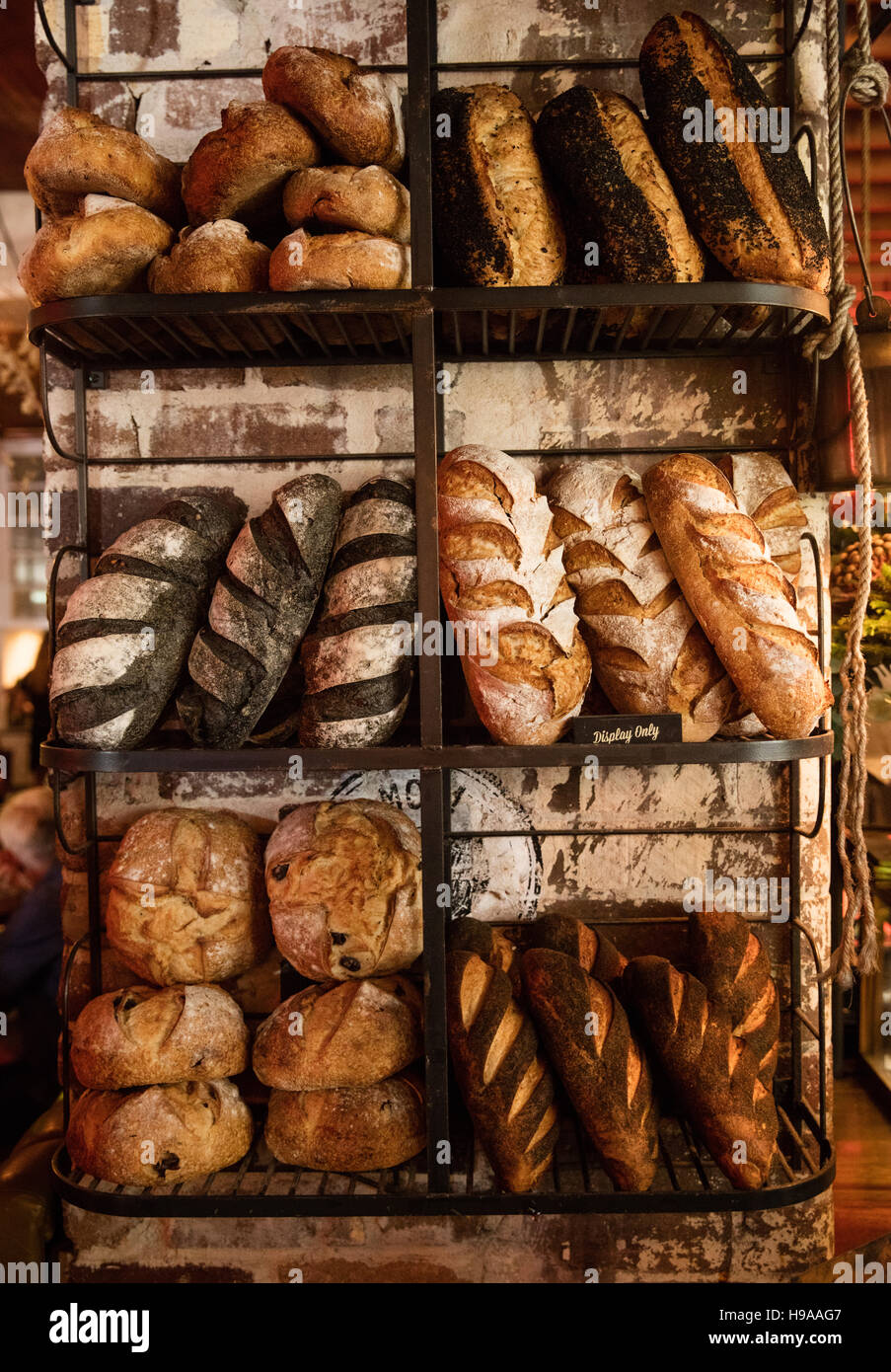 Voglia di pane per la vendita presso i giardini, Alessandria Sydney, Australia Foto Stock