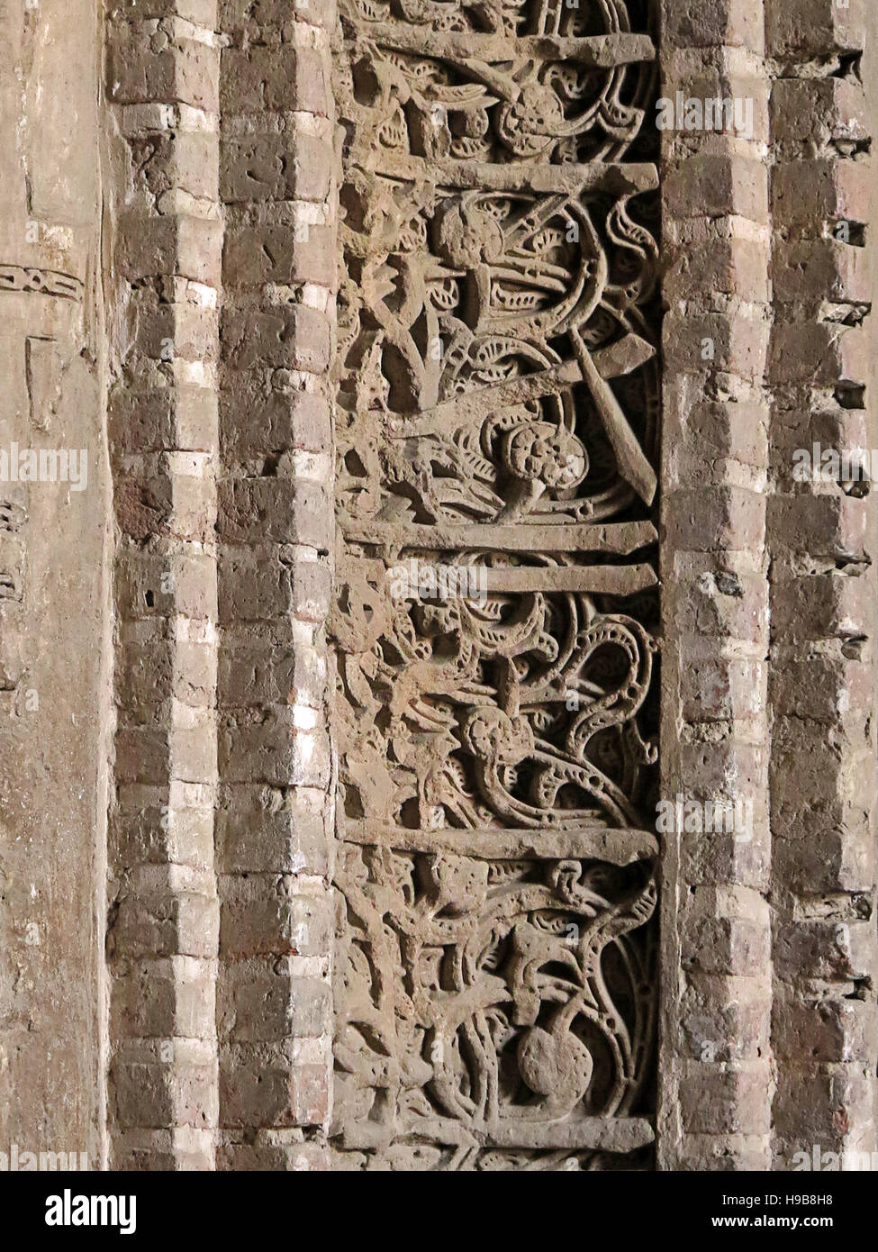 Dettaglio di una moschea a Yazd Foto Stock