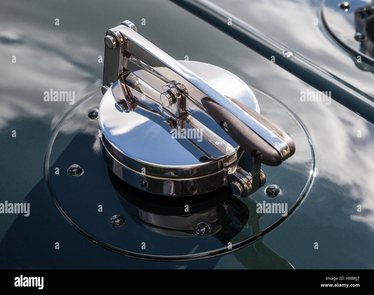 Bentley classico tappo radiatore dettaglio Foto Stock