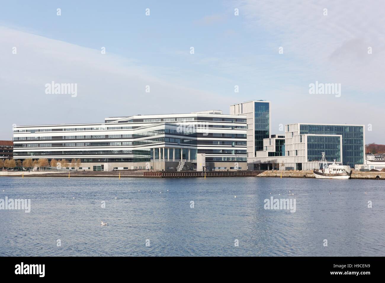 Porto di Aarhus in Danimarca Foto stock - Alamy
