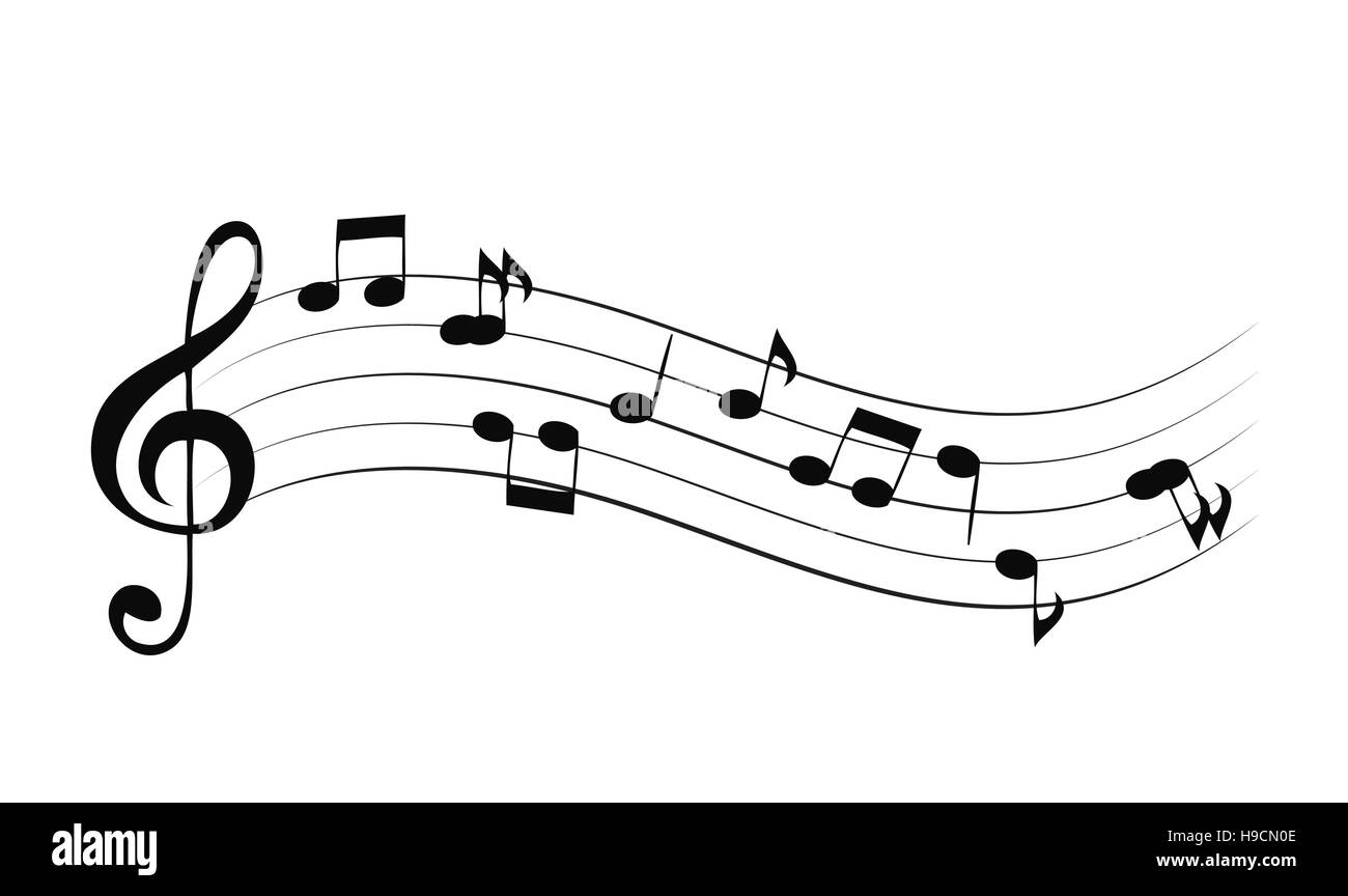 Abstract il sottofondo musicale illustrazione vettoriale per il tuo design Illustrazione Vettoriale