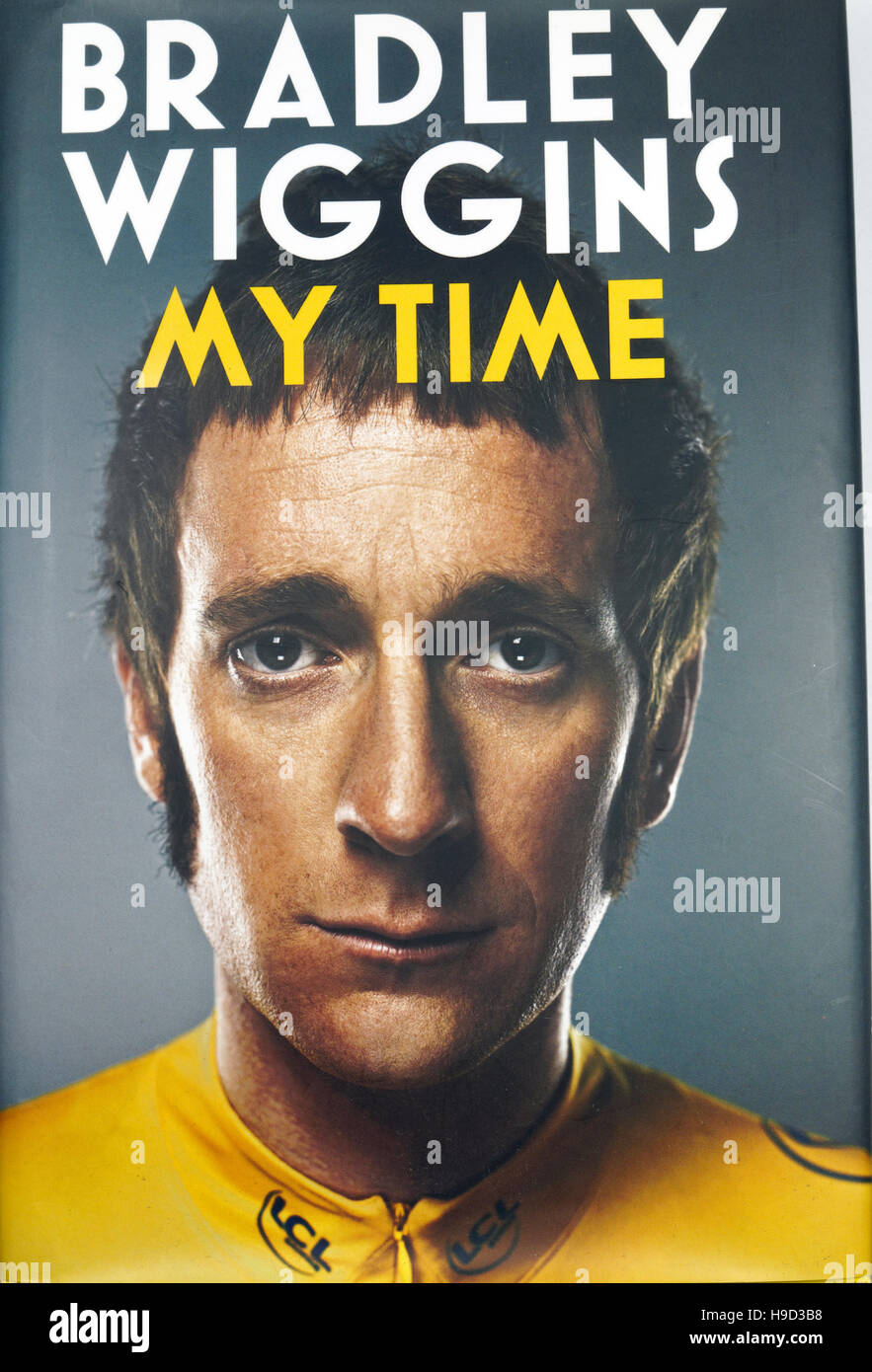 Ciclista professionista Bradley Wiggins autobiografia 'My tempo". Foto Stock