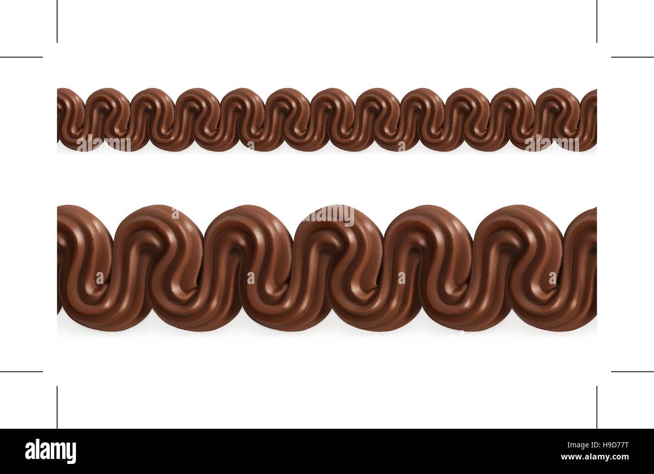 Il cioccolato di panna montata, vettore seamless pattern mesh Illustrazione Vettoriale