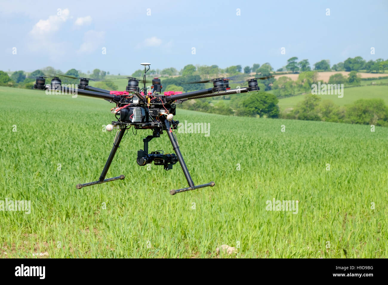 DJI S1000 professional drone per la mappatura del campo Foto Stock