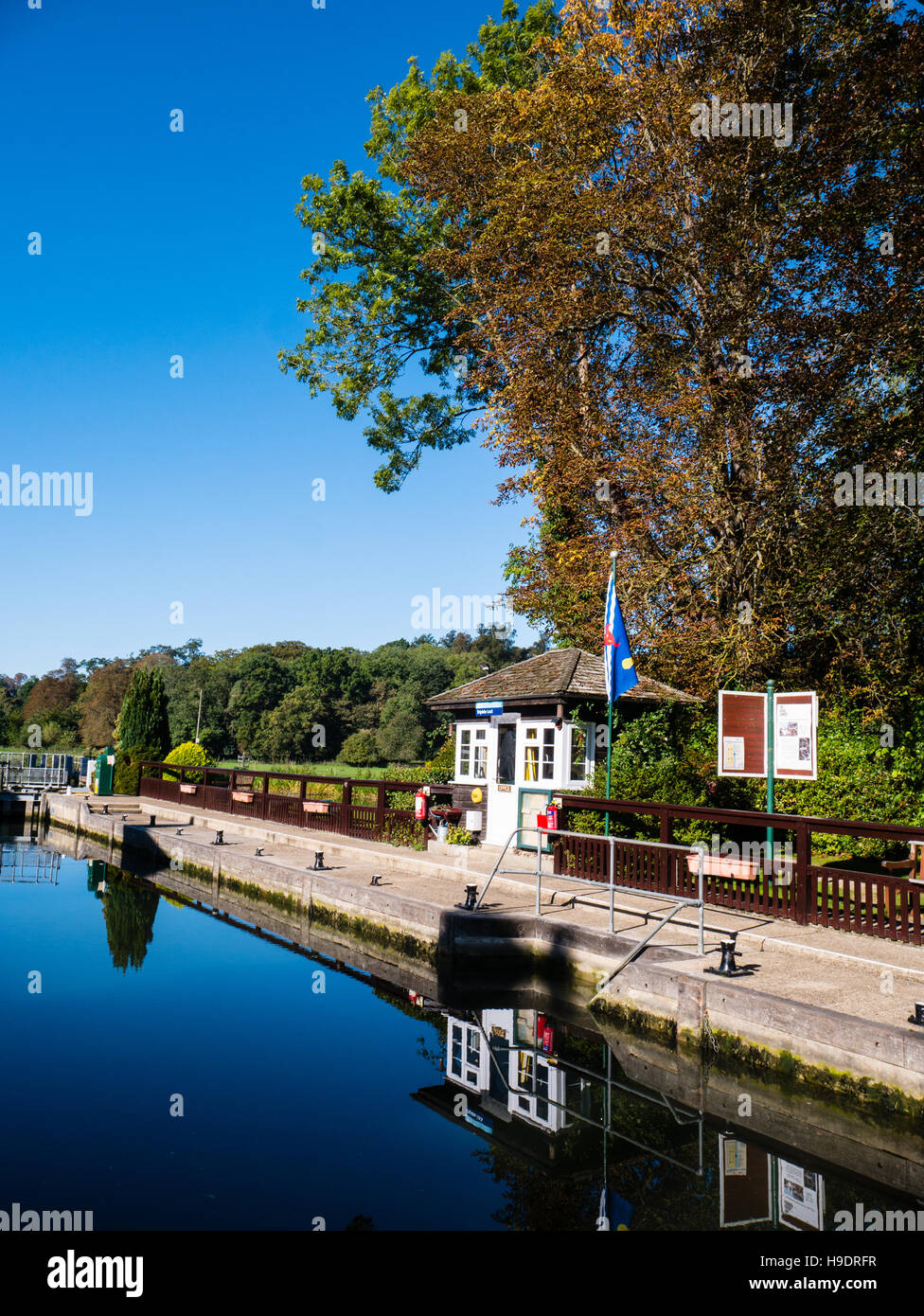 Shiplake serratura, Shiplake, Oxfordshire, Inghilterra Foto Stock