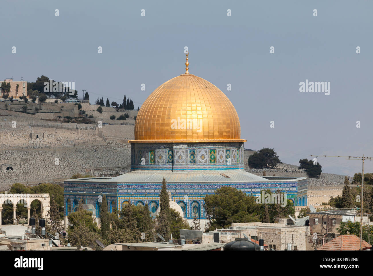 La Cupola della roccia, il monte del tempio, Gerusalemme est, Palestina