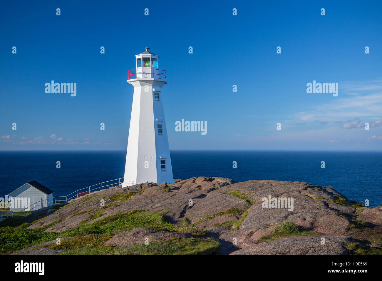 Il Cape Spear National Historic Site nei pressi di San Giovanni di Terranova e Labrador, Canada Foto Stock