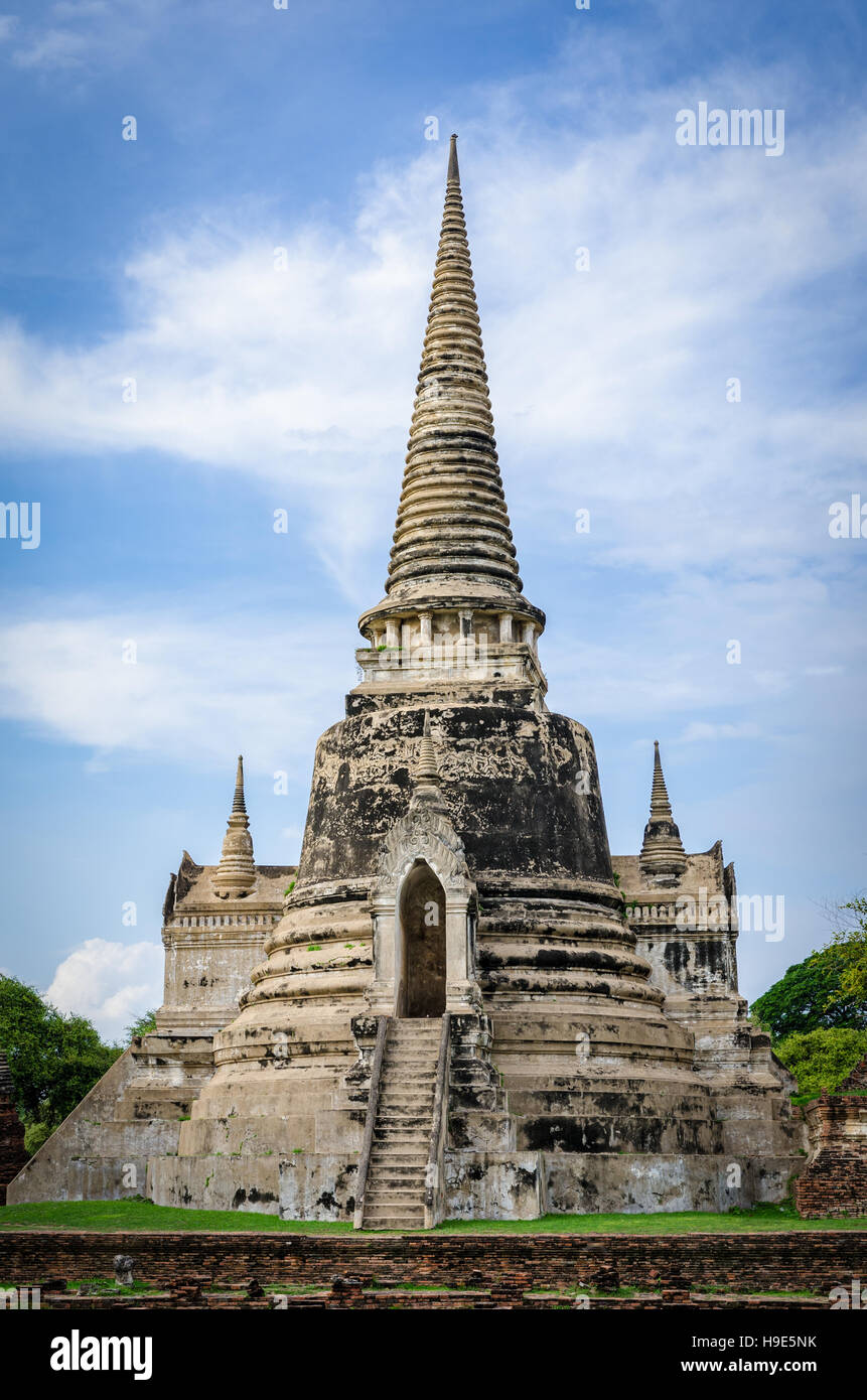 Vecchio tempio rovine di Ayutthaya Thailandia Foto Stock