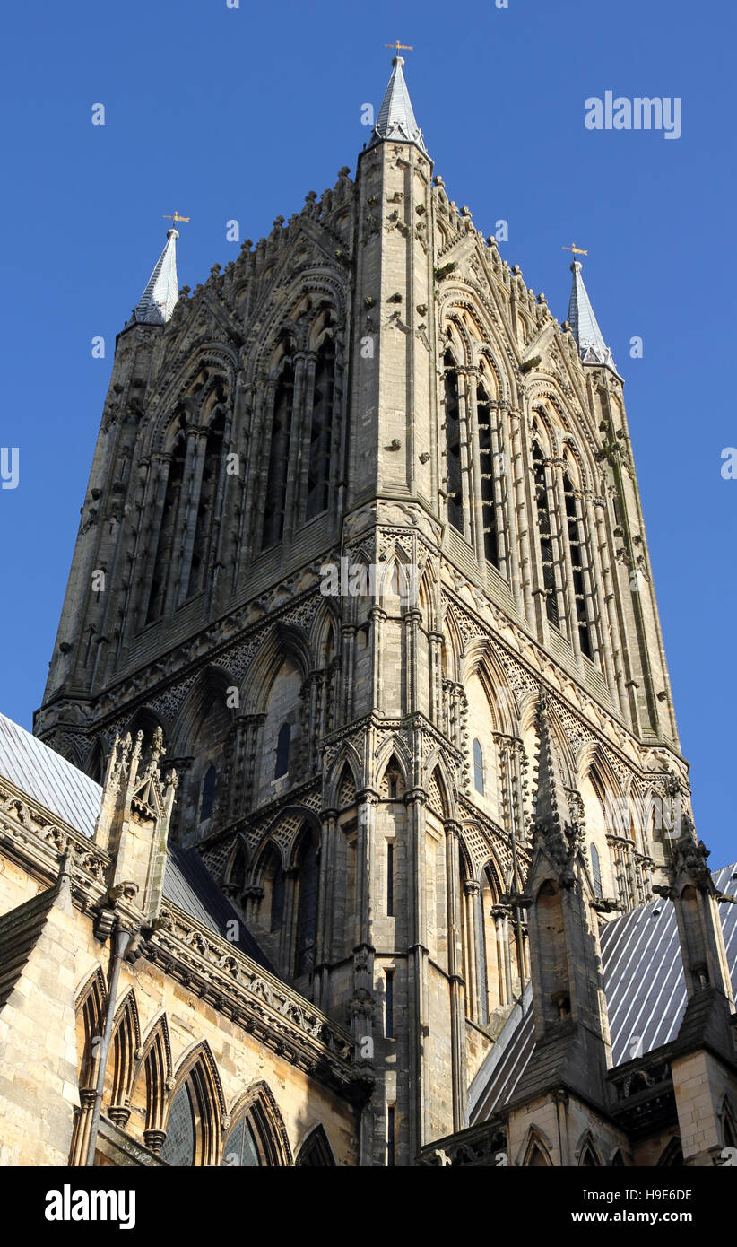 Cattedrale di Lincoln Foto Stock