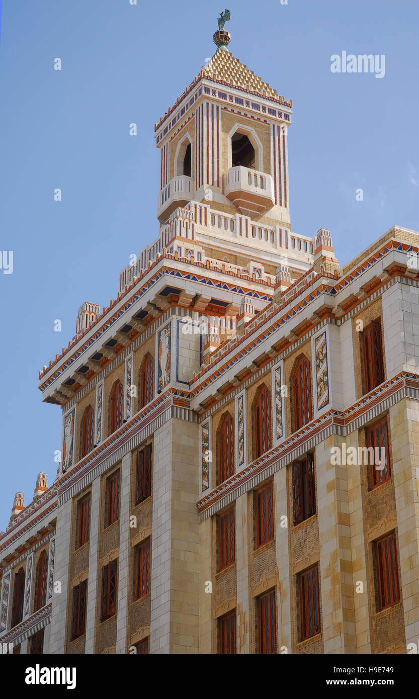Cuba, La Habana, Edificio Bacardi Foto Stock