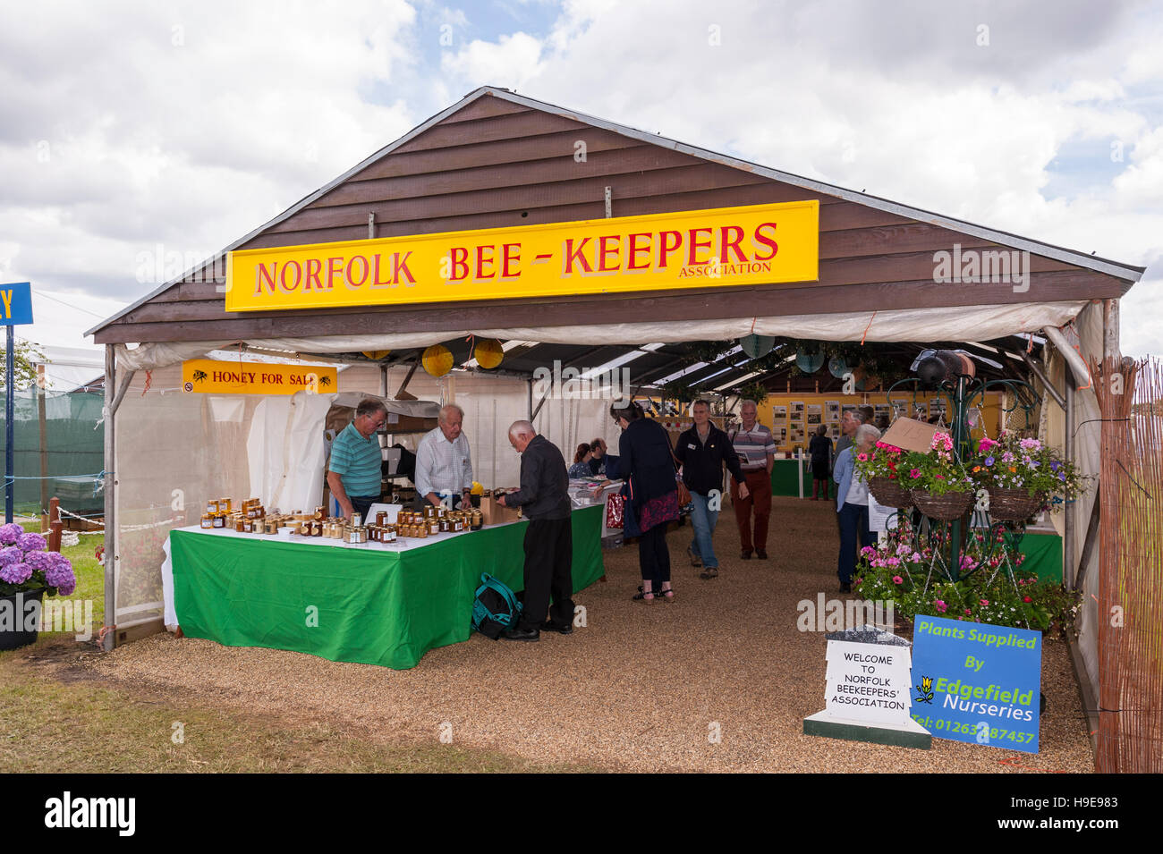 Norfolk Bee Keepers presso il Royal Norfolk Visualizza nel Showground , , Norwich Norfolk , Inghilterra , Inghilterra , Regno Unito Foto Stock